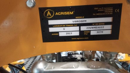 No-till seed drill Agrisem Vibrosem porté Repliable